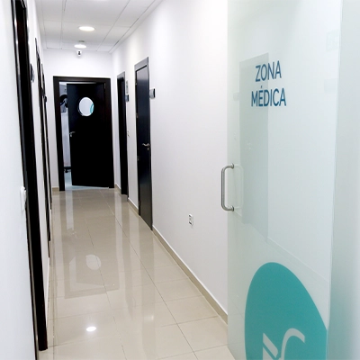 Zona de quirófanos de la clínica capilar de Murcia